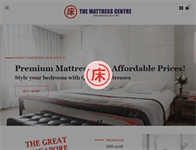 Tablet Screenshot of mattress-centre.com